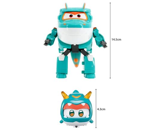 Трансформер Super Wings Transforming Тино и питомец (Tino & Pet) (EU770447), изображение 8 Трансформер Super Wings Transforming Тино и питомец (Tino & Pet) (EU770447), изображение 8