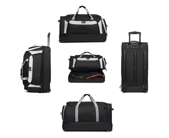 Сумка дорожная TravelZ Wheelbag Doubleloader black 96L (603098) (931071), изображение 8 Сумка дорожная TravelZ Wheelbag Doubleloader black 96L (603098) (931071), изображение 8