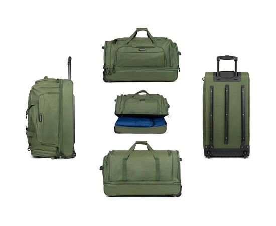 Сумка дорожная TravelZ Wheelbag Doubleloader green 96L (603099) (931072), изображение 7 Сумка дорожная TravelZ Wheelbag Doubleloader green 96L (603099) (931072), изображение 7