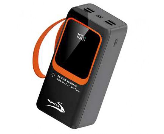 Батарея универсальная Aspiring Light 40 40000mAh PD/22.5W (PPLH.L04), изображение 2 Батарея универсальная Aspiring Light 40 40000mAh PD/22.5W (PPLH.L04), изображение 2