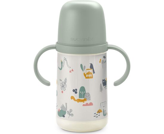 Поильник-непроливайка Suavinex A walk in the park з силіконовим носиком, 270 мл, +6 місяців, зелена (308287), изображение 2