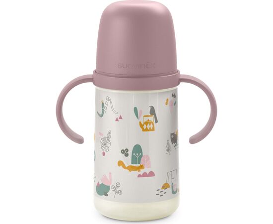 Поильник-непроливайка Suavinex A walk in the park з силіконовим носиком, 270 мл, +6 місяців, рожева (308289), изображение 2 Поильник-непроливайка Suavinex A walk in the park з силіконовим носиком, 270 мл, +6 місяців, рожева (308289), изображение 2