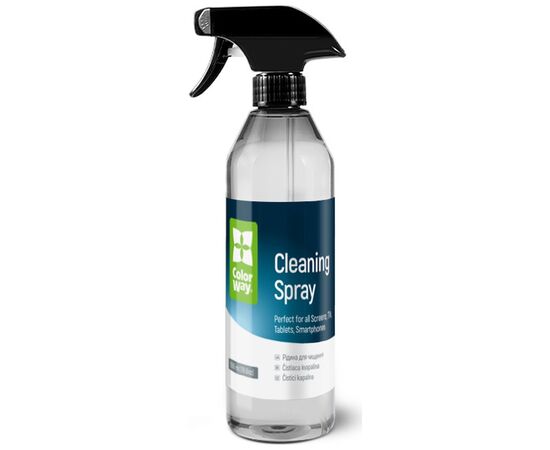 Спрей для очистки ColorWay Cleaning Kit, Large, OLED/LED/LCD/TFT, 550ml, microfibre*2 (CW-5500), изображение 2 Спрей для очистки ColorWay Cleaning Kit, Large, OLED/LED/LCD/TFT, 550ml, microfibre*2 (CW-5500), изображение 2