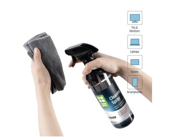 Спрей для очистки ColorWay Cleaning Kit, Large, OLED/LED/LCD/TFT, 550ml, microfibre*2 (CW-5500), изображение 4 Спрей для очистки ColorWay Cleaning Kit, Large, OLED/LED/LCD/TFT, 550ml, microfibre*2 (CW-5500), изображение 4