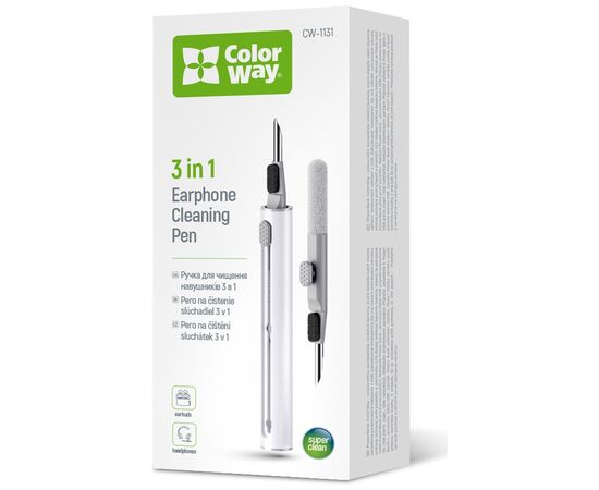 Универсальный чистящий набор ColorWay Cleaning Pen, for Earphones, 3 in 1 (CW-1131)
