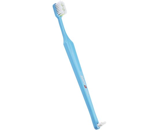 Зубная щетка Paro Swiss Ortho Brush Ортодонтическая с монопучковой насадкой Мягкая Голубая (7.747/2)
