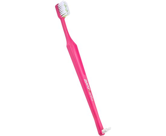 Зубная щетка Paro Swiss Ortho Brush Ортодонтическая с монопучковой насадкой Мягкая Розовая (7.747/5)