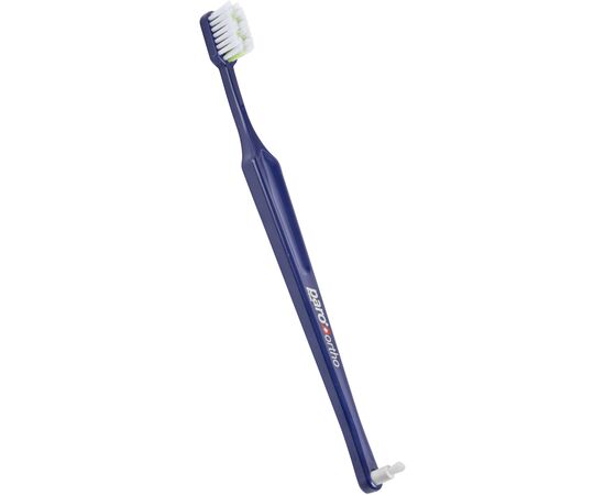 Зубная щетка Paro Swiss Ortho Brush Ортодонтическая с монопучковой насадкой Мягкая Синяя (7.747/1)