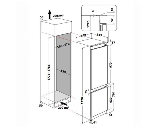 Холодильник Indesit INC18T311, изображение 3