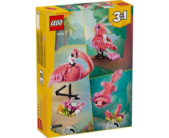 Конструктор LEGO Creator Дикі тварини: рожевий фламінго (31170), зображення 8 Конструктор LEGO Creator Дикі тварини: рожевий фламінго (31170), зображення 8