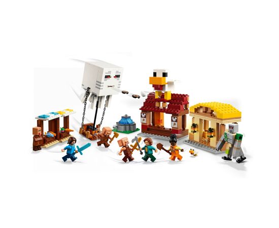 Конструктор LEGO Minecraft Нападение на деревню с воздушным шаром Гаст (21273), изображение 3 Конструктор LEGO Minecraft Нападение на деревню с воздушным шаром Гаст (21273), изображение 3