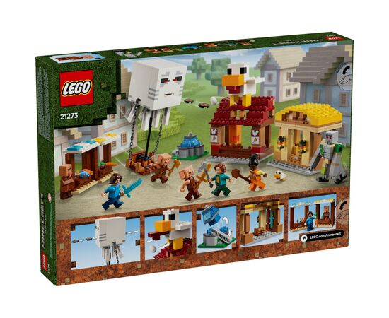 Конструктор LEGO Minecraft Нападение на деревню с воздушным шаром Гаст (21273), изображение 9 Конструктор LEGO Minecraft Нападение на деревню с воздушным шаром Гаст (21273), изображение 9