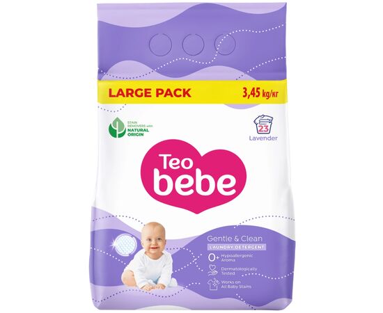 Пральний порошок Teo bebe Gentle & Clean Lavender 3.45 кг (3800024048463)