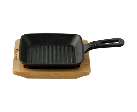 Сковорода MasterPro Foodies сook&share, 13.7x22.2 см з серверувальною дошкою (BGMP-3808-EM), изображение 2 Сковорода MasterPro Foodies сook&share, 13.7x22.2 см з серверувальною дошкою (BGMP-3808-EM), изображение 2