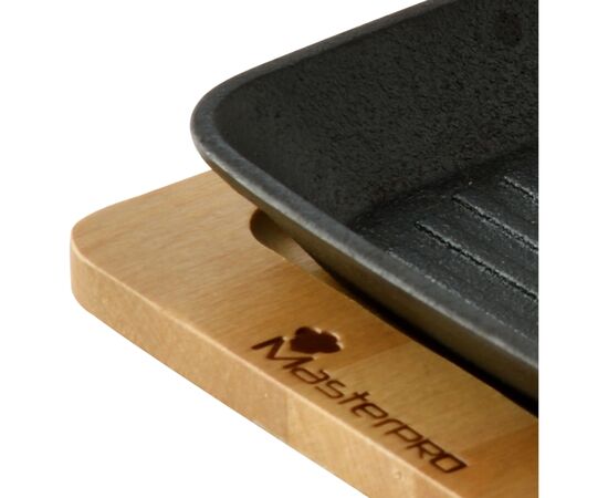 Сковорода MasterPro Foodies сook&share, 13.7x22.2 см з серверувальною дошкою (BGMP-3808-EM), изображение 5 Сковорода MasterPro Foodies сook&share, 13.7x22.2 см з серверувальною дошкою (BGMP-3808-EM), изображение 5