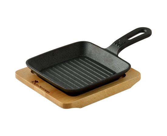 Сковорода MasterPro Foodies сook&share, 13.7x22.2 см з серверувальною дошкою (BGMP-3808-EM)