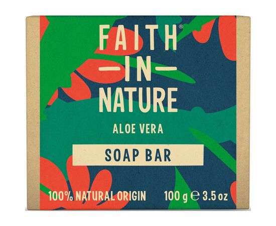 Твердое мыло Faith in Nature Натуральное С алоэ вера 100 г (708002100741)