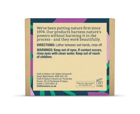 Твердое мыло Faith in Nature Натуральное С лавандой 100 г (5013575111137), изображение 2 Твердое мыло Faith in Nature Натуральное С лавандой 100 г (5013575111137), изображение 2