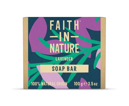 Твердое мыло Faith in Nature Натуральное С лавандой 100 г (5013575111137)