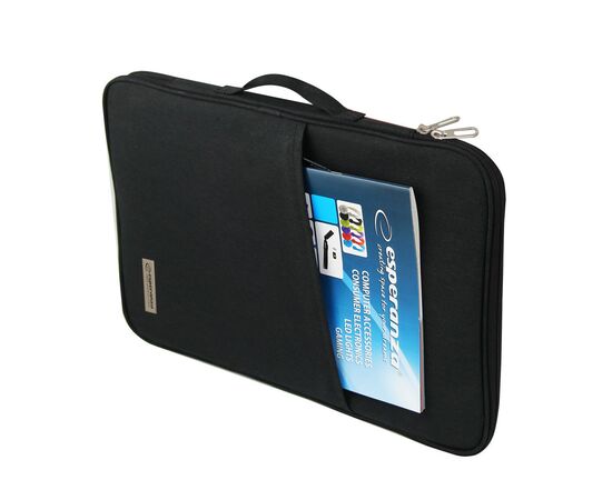 Чехол для ноутбука Esperanza 15.6" PRATO, black (ET194), изображение 4 Чехол для ноутбука Esperanza 15.6" PRATO, black (ET194), изображение 4