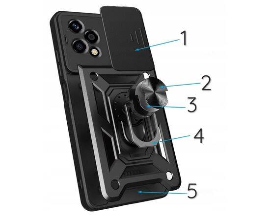 Чехол для мобильного телефона BeCover Military Honor 200 Lite Black (713044), изображение 3