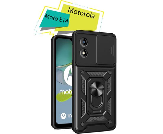 Чохол до мобільного телефона BeCover Military Motorola Moto E14 Black (713052)