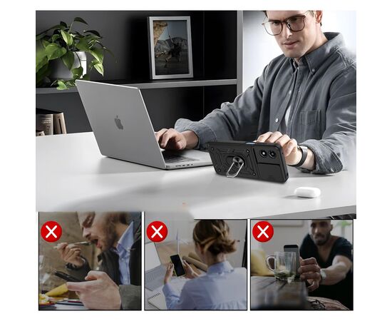 Чохол до мобільного телефона BeCover Military Motorola Moto G04/G04s Black (713062), зображення 4