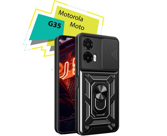 Чохол до мобільного телефона BeCover Military Motorola Moto G35 Black (713089)