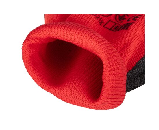 Защитные перчатки Neo Tools комплект 12шт, полиэстер с латексным покрытием, р.8, красно-черный (97-645-8), изображение 7