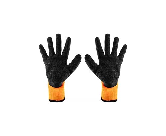 Защитные перчатки Neo Tools латексное покрытие, полиэстер, р.8, оранжево черные (97-612-8), изображение 4 Защитные перчатки Neo Tools латексное покрытие, полиэстер, р.8, оранжево черные (97-612-8), изображение 4