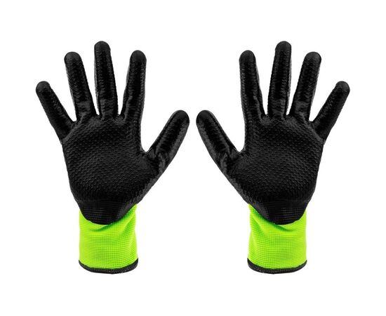 Защитные перчатки Neo Tools утепленные, латексное покрытие, полиэстер, р.10, зелено черные (97-613-10), изображение 2 Защитные перчатки Neo Tools утепленные, латексное покрытие, полиэстер, р.10, зелено черные (97-613-10), изображение 2