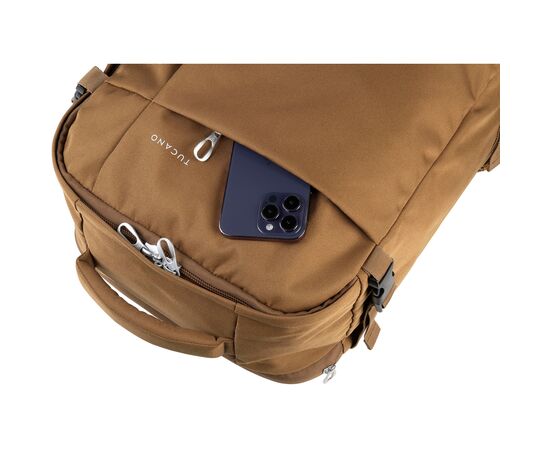 Рюкзак туристический Tucano Tugo M Cabin 15.6" коричневий (BKTUG-M-MC), изображение 8 Рюкзак туристический Tucano Tugo M Cabin 15.6" коричневий (BKTUG-M-MC), изображение 8