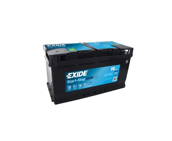 Аккумулятор автомобильный EXIDE START-STOP AGM 95A (EK950), изображение 2 Аккумулятор автомобильный EXIDE START-STOP AGM 95A (EK950), изображение 2