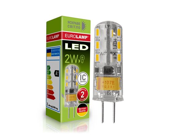 Лампочка Eurolamp LED силикон G4 2W 4000K 220V (LED-G4-0240(220)), изображение 2 Лампочка Eurolamp LED силикон G4 2W 4000K 220V (LED-G4-0240(220)), изображение 2