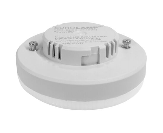 Лампочка Eurolamp LED GX53 12W 4000K (LED-GX53-1240(N)), изображение 2 Лампочка Eurolamp LED GX53 12W 4000K (LED-GX53-1240(N)), изображение 2
