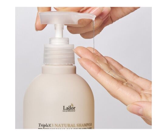 Шампунь La'dor Triplex Natural Shampoo Бессульфатный 530 мл (8809500810629), изображение 2 Шампунь La'dor Triplex Natural Shampoo Бессульфатный 530 мл (8809500810629), изображение 2