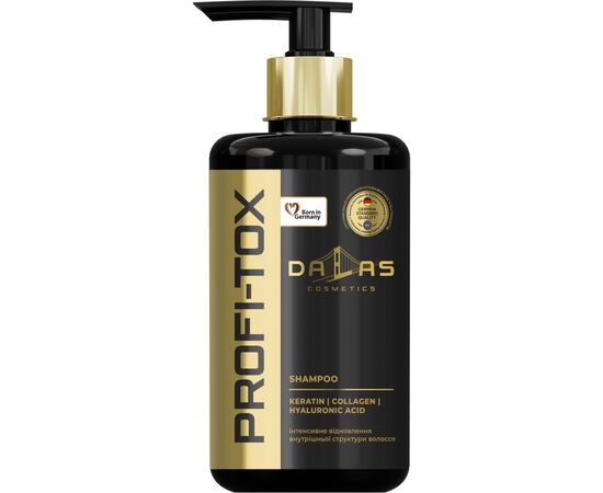 Шампунь Dalas Cosmetics Profi-Tox Shampoo С кератином, коллагеном и гиалуроновой кислотой 1000 г (4262396141477)