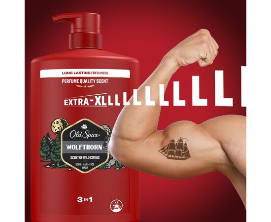 Гель для душа Old Spice Wolfthorn 1000 мл (8700216452588), изображение 9 Гель для душа Old Spice Wolfthorn 1000 мл (8700216452588), изображение 9