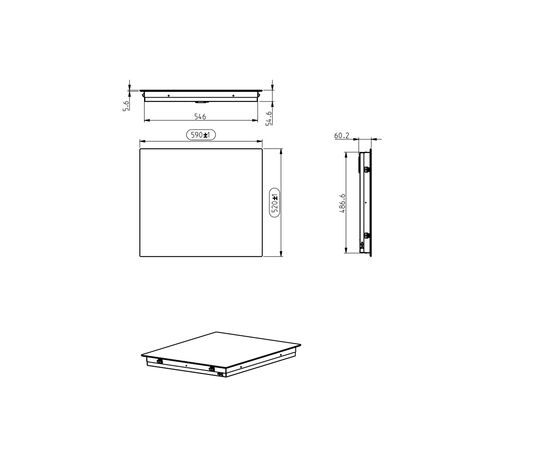Варочная поверхность Elica RATIO 604 PLUS BL, изображение 8 Варочная поверхность Elica RATIO 604 PLUS BL, изображение 8