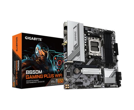 Материнская плата GIGABYTE B650M GAMING PLUS WIFI, изображение 6 Материнская плата GIGABYTE B650M GAMING PLUS WIFI, изображение 6