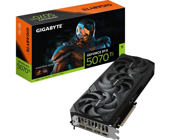 Видеокарта GIGABYTE GeForce RTX5070 Ti 16GB WINDFORCE OC SFF (GV-N507TWF3OC-16GD), изображение 10 Видеокарта GIGABYTE GeForce RTX5070 Ti 16GB WINDFORCE OC SFF (GV-N507TWF3OC-16GD), изображение 10