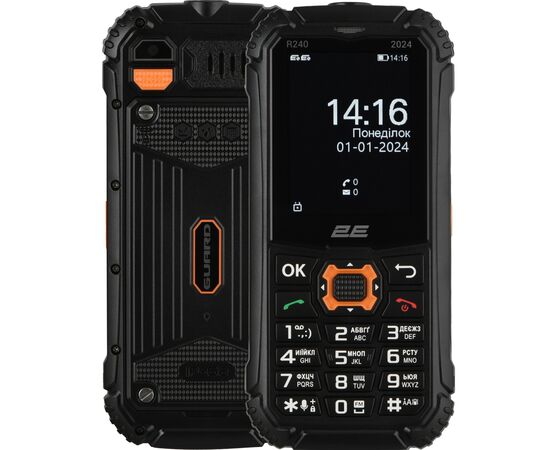 Мобильный телефон 2E R240 2024 Black (694743654103)