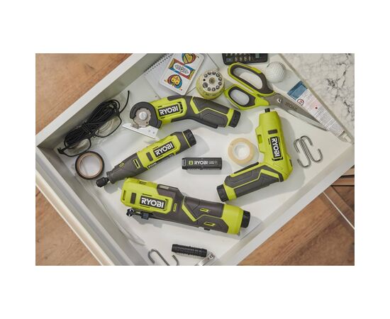 Отвертка аккумуляторная Ryobi RSD4-120TA2, USB Lithium, 4V, 1х2Ah, 5Нм, 200об/мин, 2 насадки, 10 бит, кейс (5133006211), изображение 10