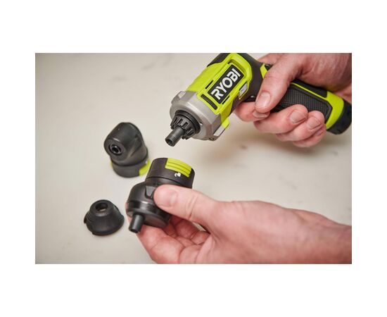 Отвертка аккумуляторная Ryobi RSD4-120TA2, USB Lithium, 4V, 1х2Ah, 5Нм, 200об/мин, 2 насадки, 10 бит, кейс (5133006211), изображение 2