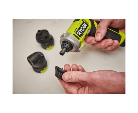 Отвертка аккумуляторная Ryobi RSD4-120TA2, USB Lithium, 4V, 1х2Ah, 5Нм, 200об/мин, 2 насадки, 10 бит, кейс (5133006211), изображение 3