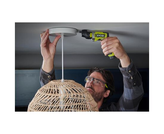 Отвертка аккумуляторная Ryobi RSD4-120TA2, USB Lithium, 4V, 1х2Ah, 5Нм, 200об/мин, 2 насадки, 10 бит, кейс (5133006211), изображение 5