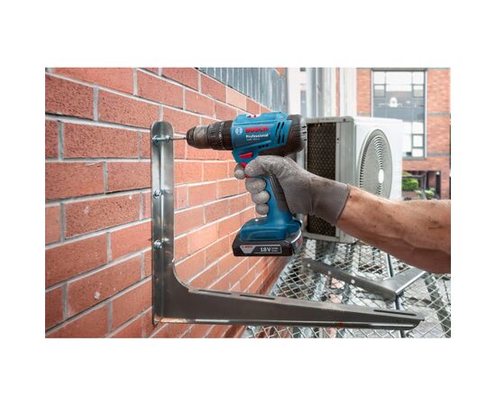 Шуруповерт Bosch GSB 183-LI 18V, 1х2Ah, 21-56Нм, 374-1815 об/хв, кейс, 1.2кг (0.601.9K9.101), зображення 11 Шуруповерт Bosch GSB 183-LI 18V, 1х2Ah, 21-56Нм, 374-1815 об/хв, кейс, 1.2кг (0.601.9K9.101), зображення 11