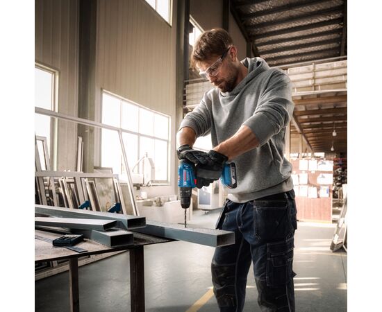 Шуруповерт Bosch GSB 183-LI 18V, 2х2Ah, 21-56Нм, 374-1815 об/хв, кейс, 1.2кг (0.601.9K9.100), зображення 5 Шуруповерт Bosch GSB 183-LI 18V, 2х2Ah, 21-56Нм, 374-1815 об/хв, кейс, 1.2кг (0.601.9K9.100), зображення 5