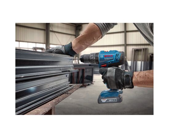 Шуруповерт Bosch GSB 183-LI 18V, 2х2Ah, 21-56Нм, 374-1815 об/хв, кейс, 1.2кг (0.601.9K9.100), зображення 8 Шуруповерт Bosch GSB 183-LI 18V, 2х2Ah, 21-56Нм, 374-1815 об/хв, кейс, 1.2кг (0.601.9K9.100), зображення 8