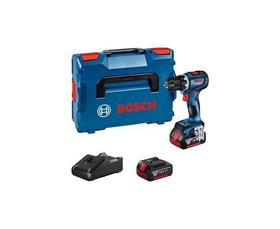 Шуруповерт Bosch GSR 18V-90 C 18V, 2х5Ah, 36-64Нм, 0-2100 об/хв, кейс, 1.1кг (0.601.9K6.006)